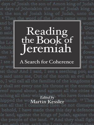 cover image of Reading the Book of Jeremiah